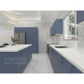 Montaje de montura de pared Laminate Blue American Kitchen Gabinete moderno